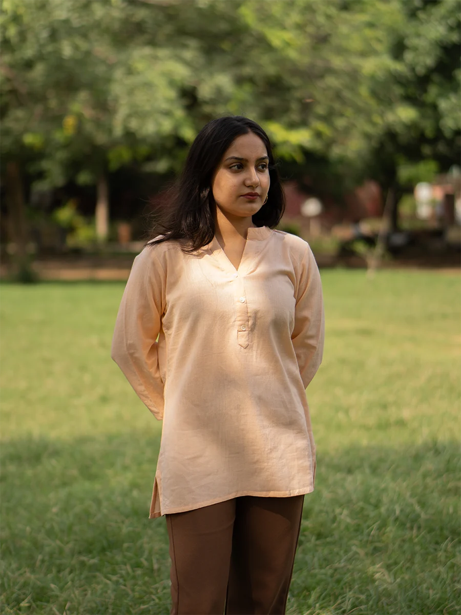 Mushroom Cotton Short Kurta